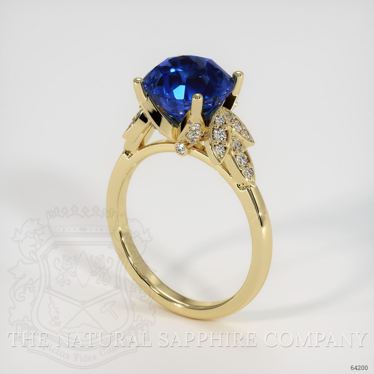 Love my blue sapphire and floral setting!