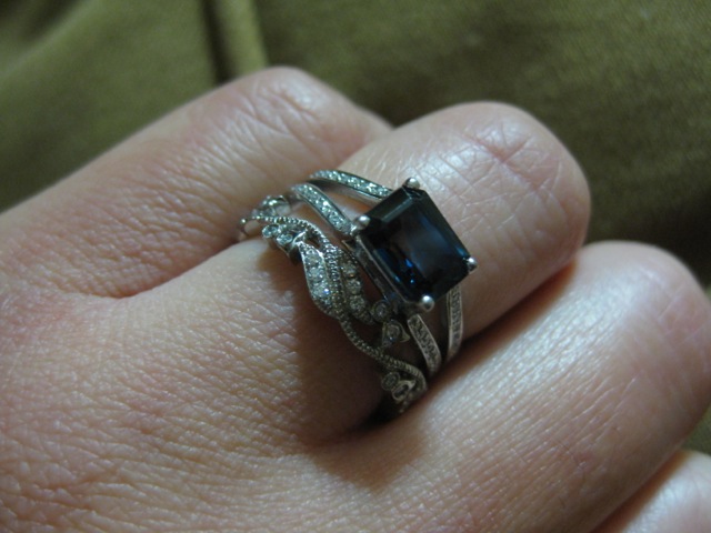 A Perfect Holiday Sapphire Engagement