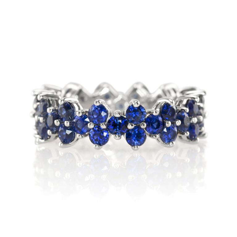 A Stunning Blue Sapphire Band
