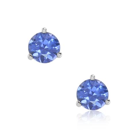A Perfect Pair of Classic Blue Sapphire Studs