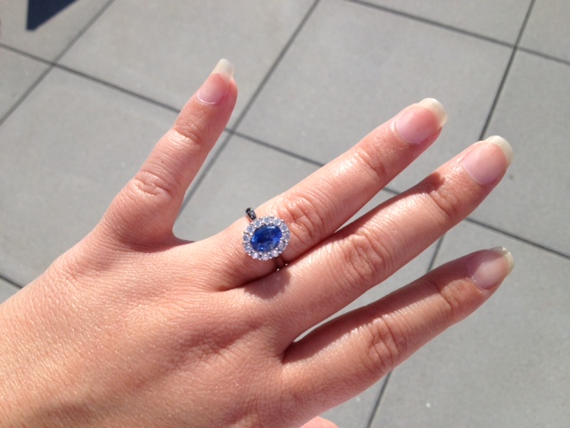 An Absolutely Beautiful Blue Sapphire Ring