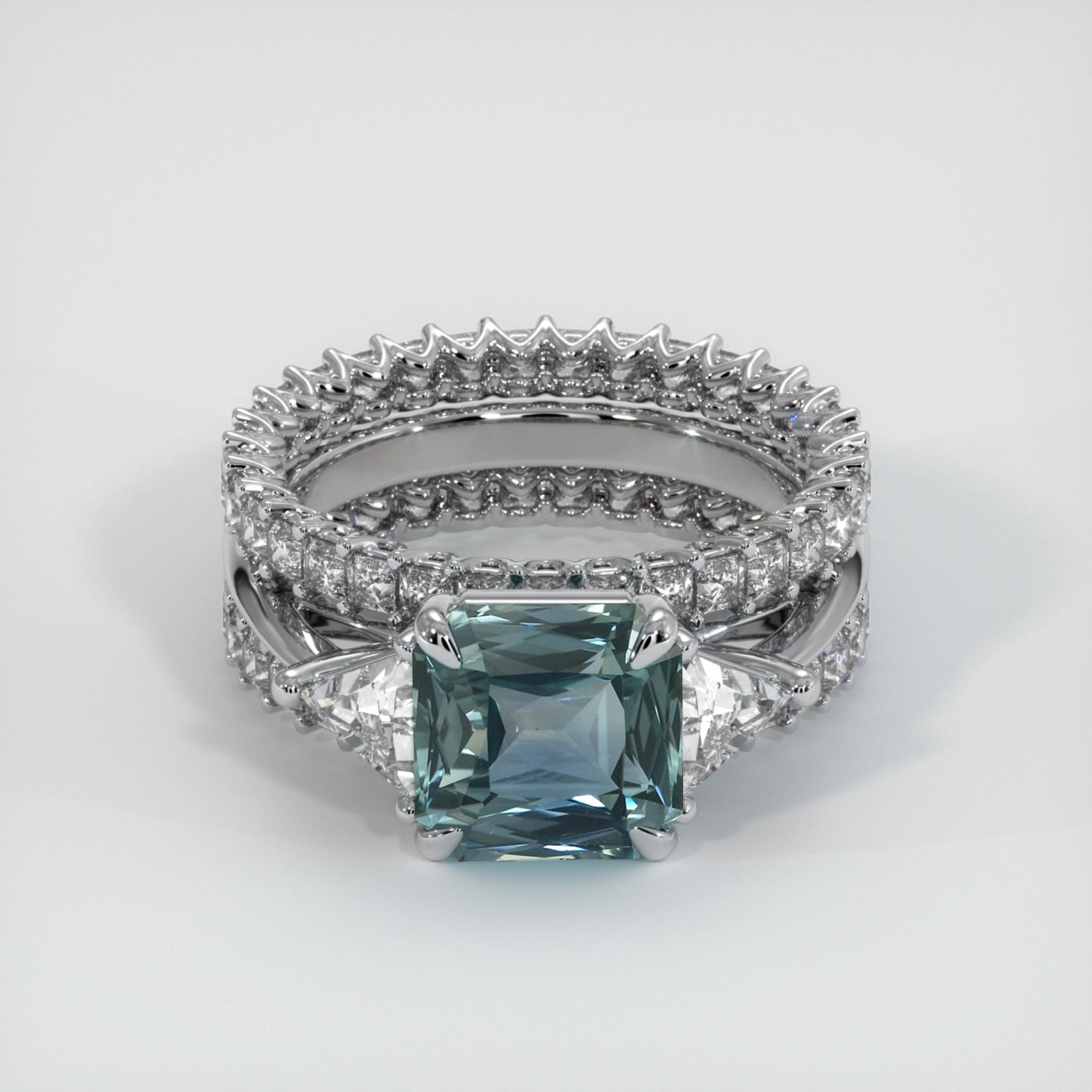 I had been wanting a Montana Sapphire Engagement Ring and finally won over my other half to oblige!