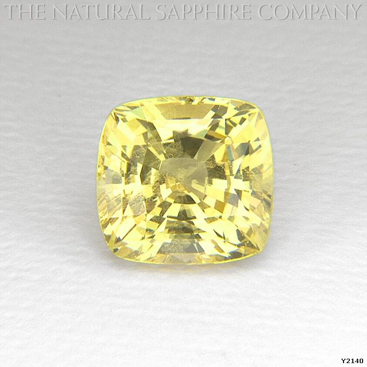Natural Yellow Sapphire Cushion