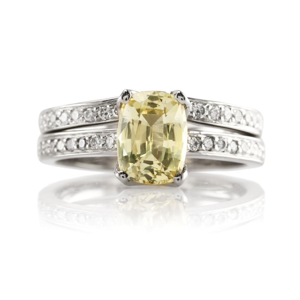 A Fantastic Yellow Sapphire Wedding Set